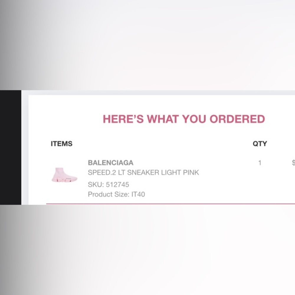 BALENCIAGA SPEED.2 LT SNEAKER LIGHT PINK - Picture 7 of 7